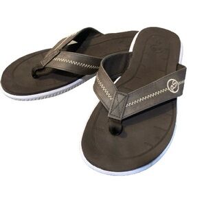 RS Surf Men’s Flip Flop Sandals Shoes Brown Size 12 Lightly Used